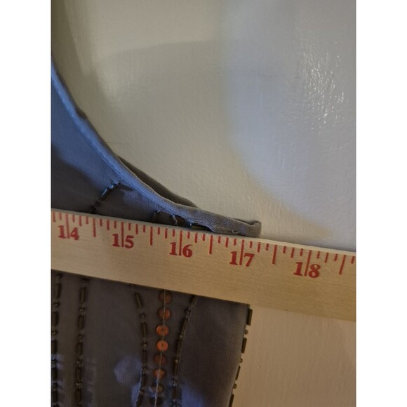 Fossil Rare Beaded 1920s Style Flapper Dress Vintage Large - Picture 5 of 7